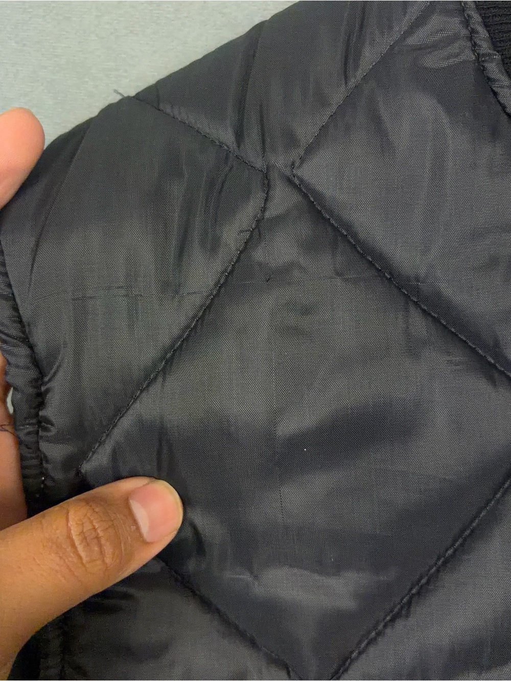 Vintage Big Smith Quilted Vest Mens Size 3XL Black Zip Up Made in USA - Picture 8 of 15